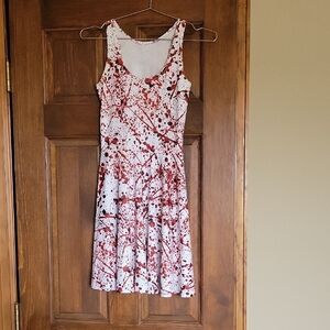 Fun Blood Splatter Sleeveless Dress